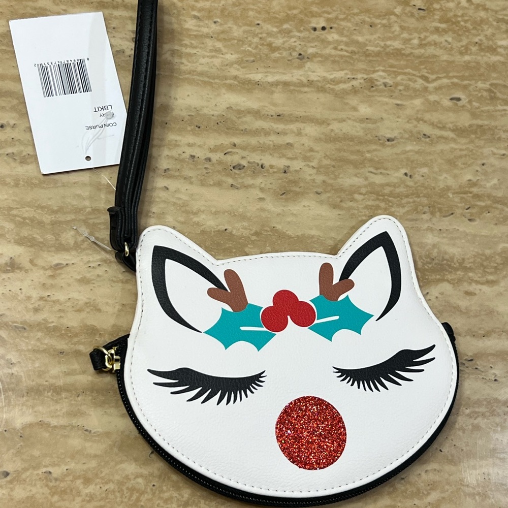 Betsey Johnson Christmas Reindeer Clutch Purse NWT. Luv Betsey